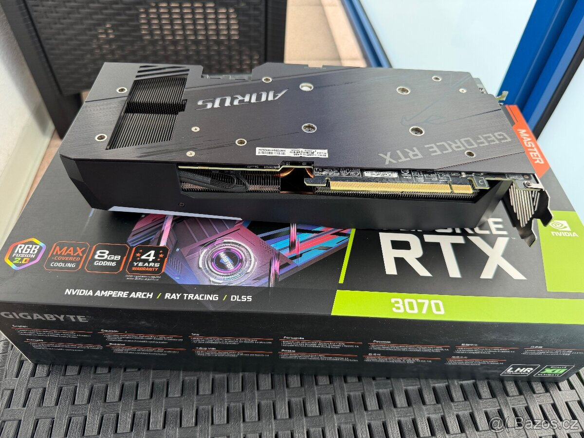 GIGABYTE AORUS GeForce RTX 3070 MASTER TOP stav - 2