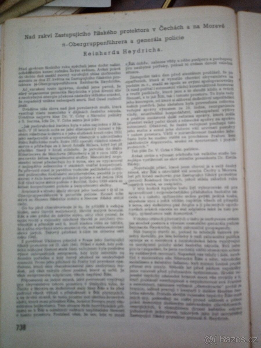 Heydrich ve svázaném časopise - 2