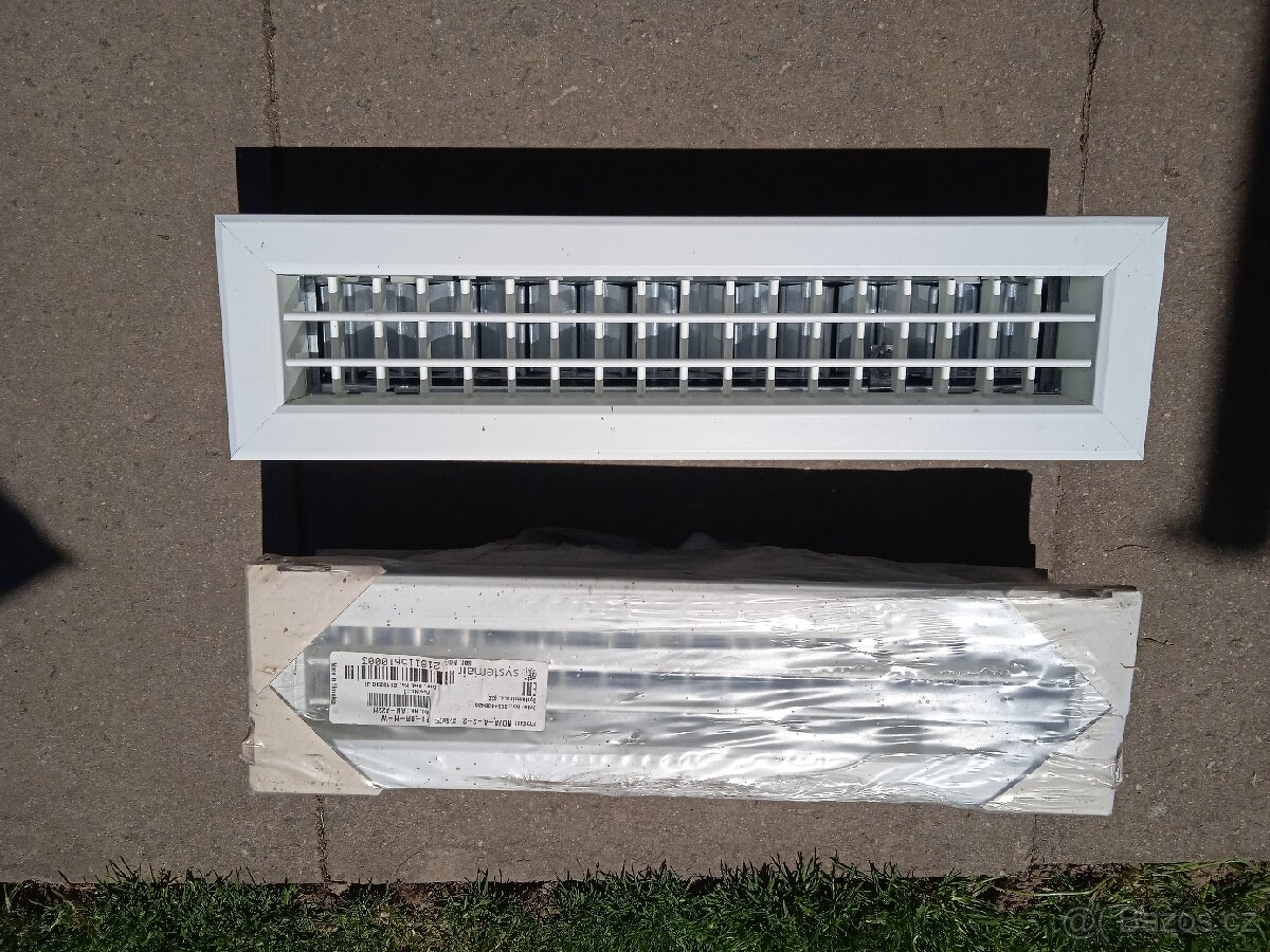 Prodám dvě nové větrací mřížky - nastavitelné lamely - 2