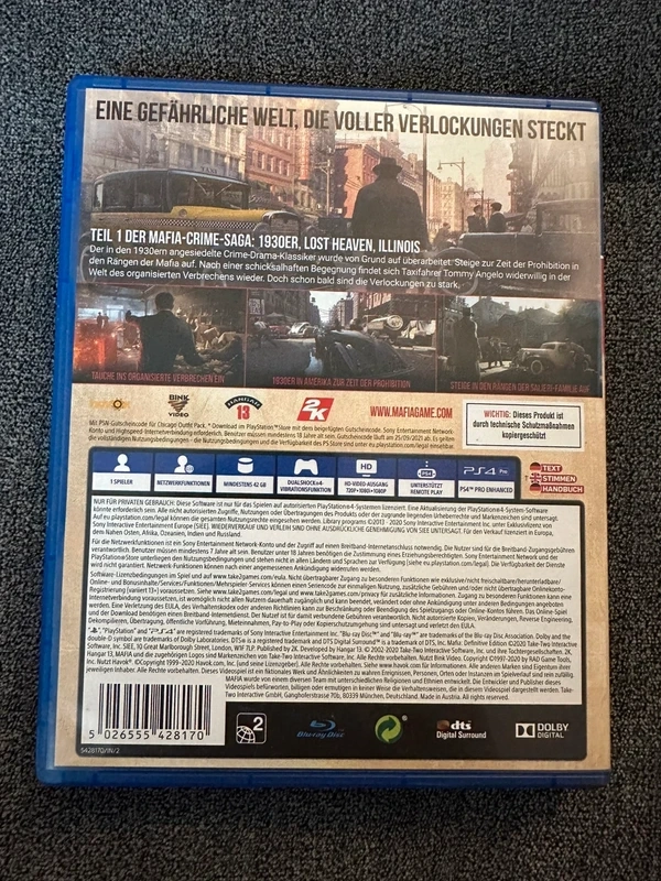 PS4 hra Mafia Definitive edition - 2