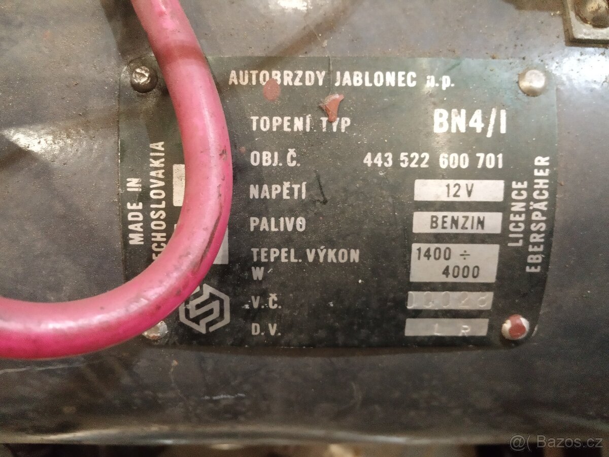 Bufik topení 12v - 2