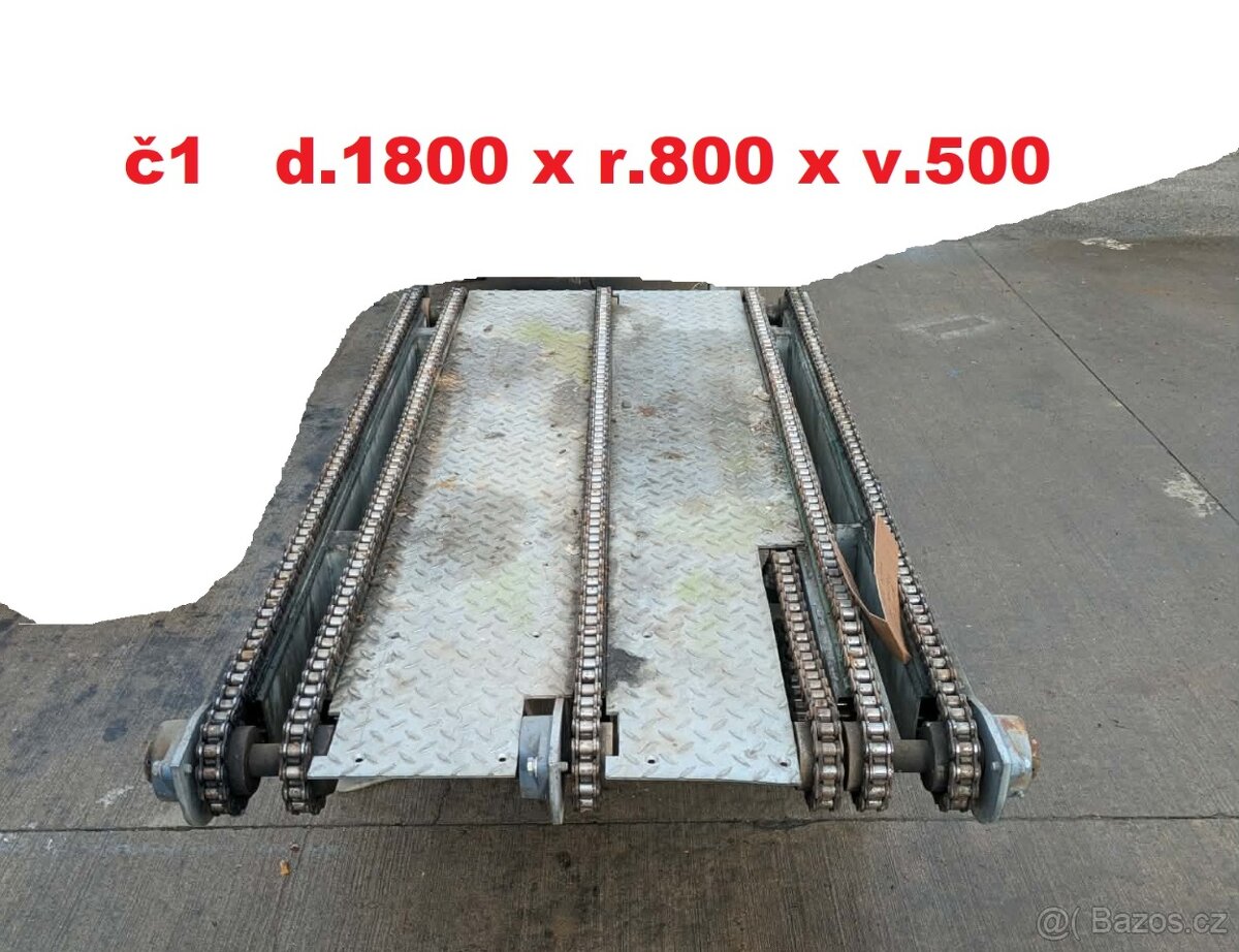 Reťazový dopravník 2x zachovalý - 2