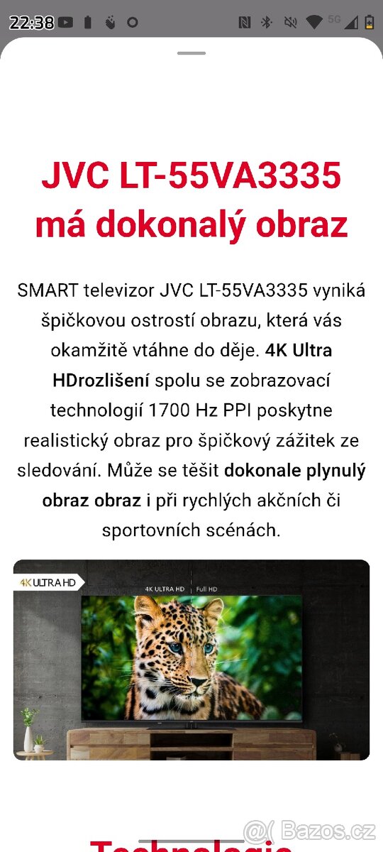 Televize JVC 55 " - 2