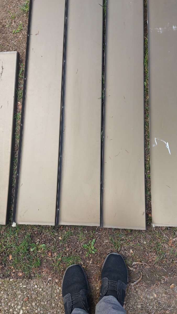 Venkovní parapety - pozinkované - 2