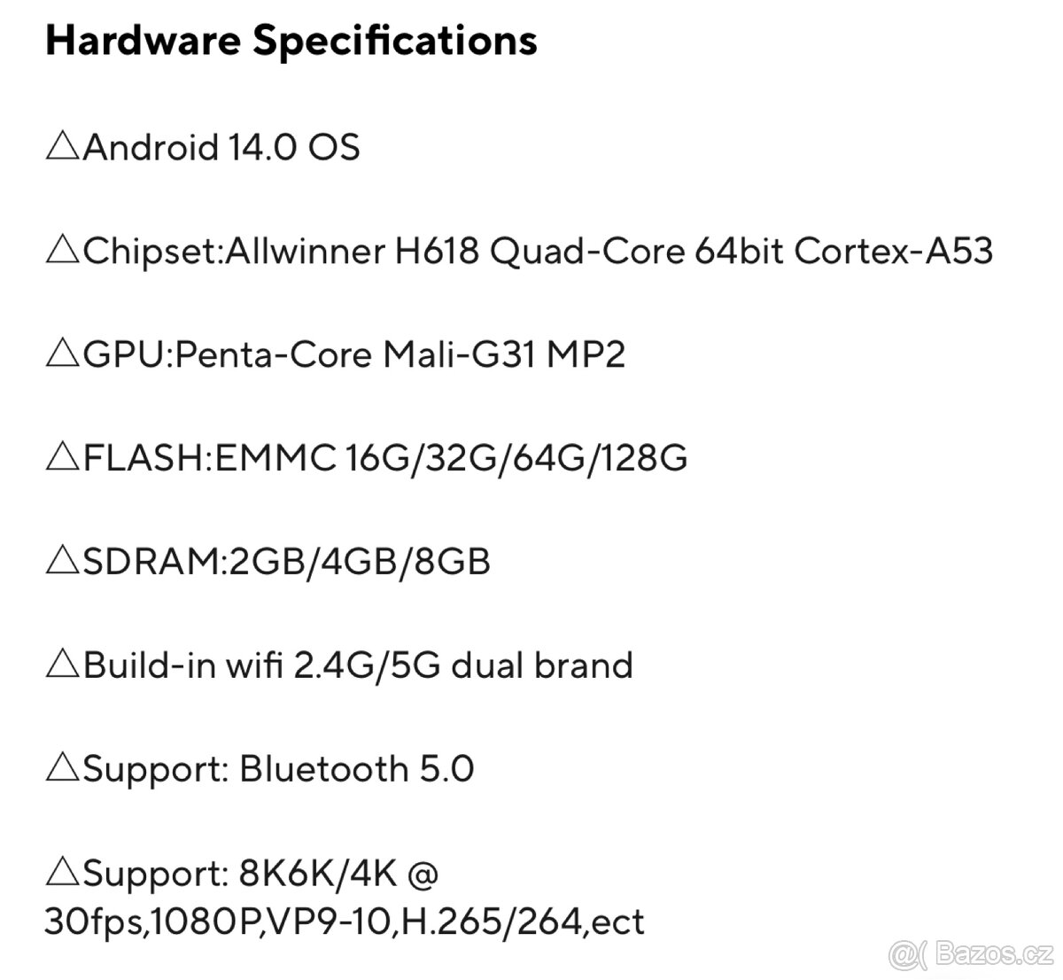 Smart TV box G96 Max Android 14 - 2