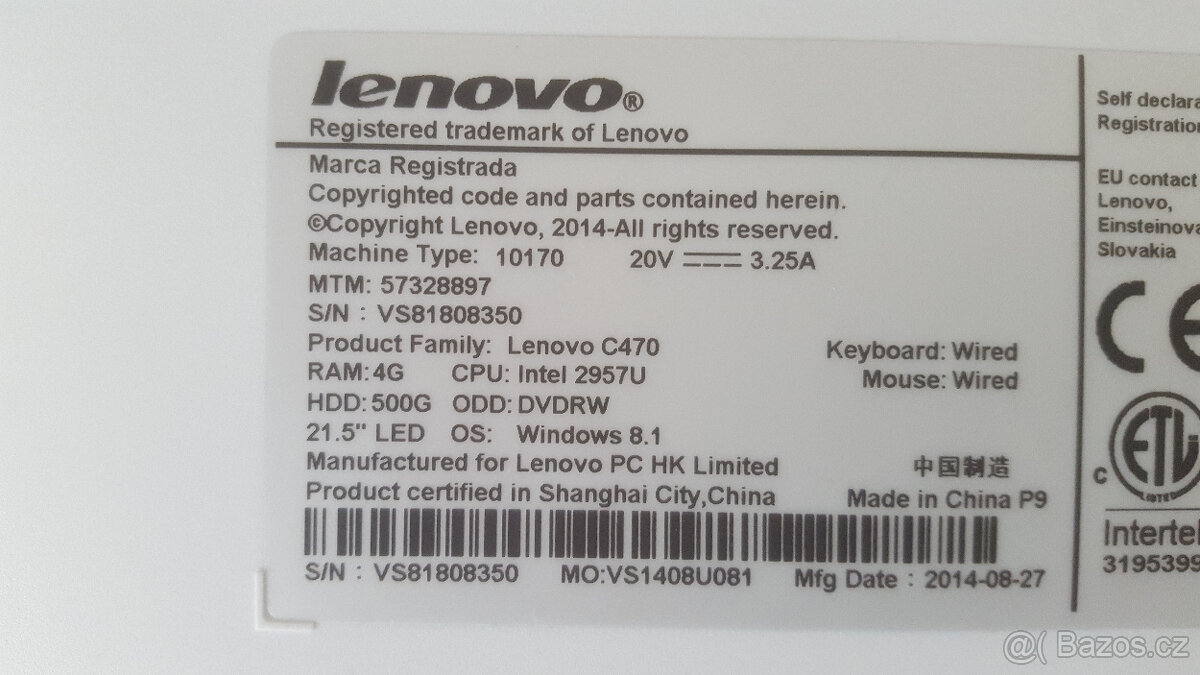 all in one LENOVO C470 - 2