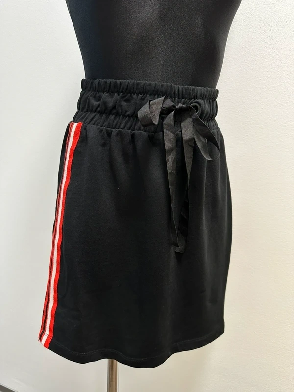 Černá bavlněná sukně - 2