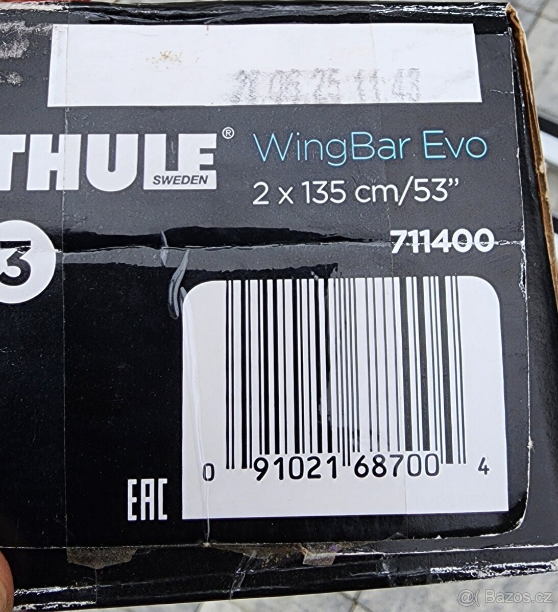 Nosiče Thule WingBar Evo + držáky Thule Proride 591 - 2