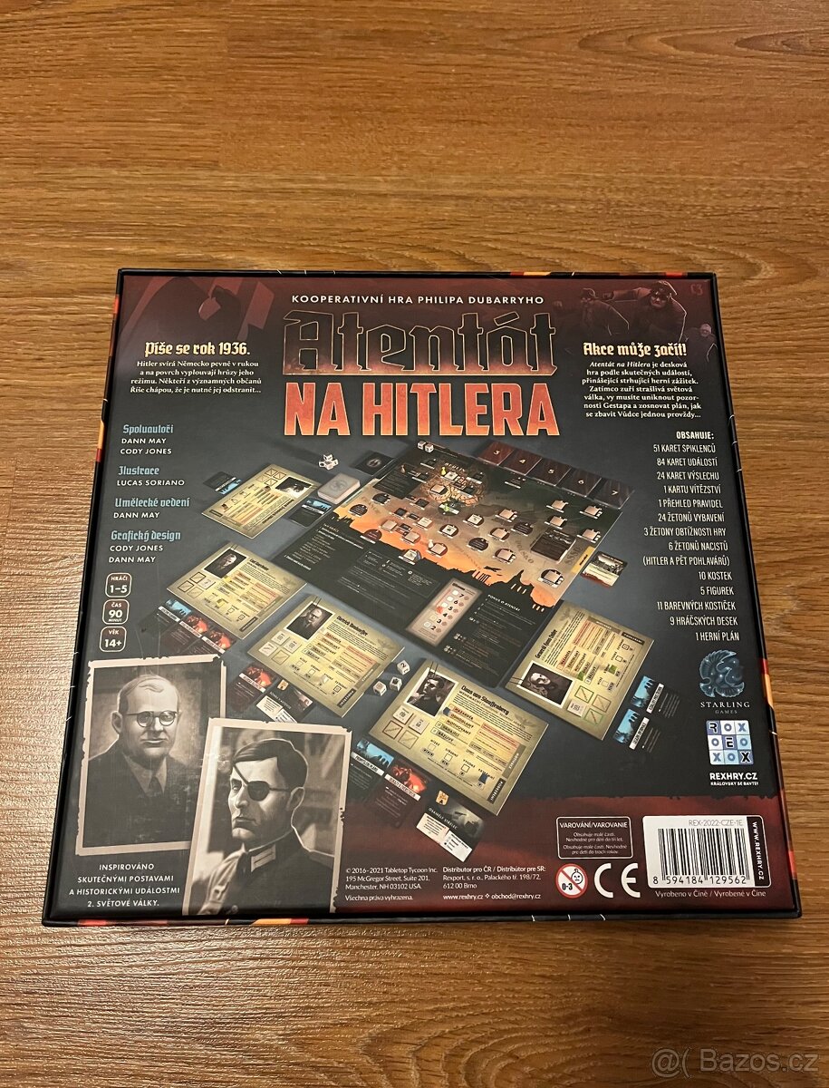 Desková hra Atentát na Hitlera + stojany - 2