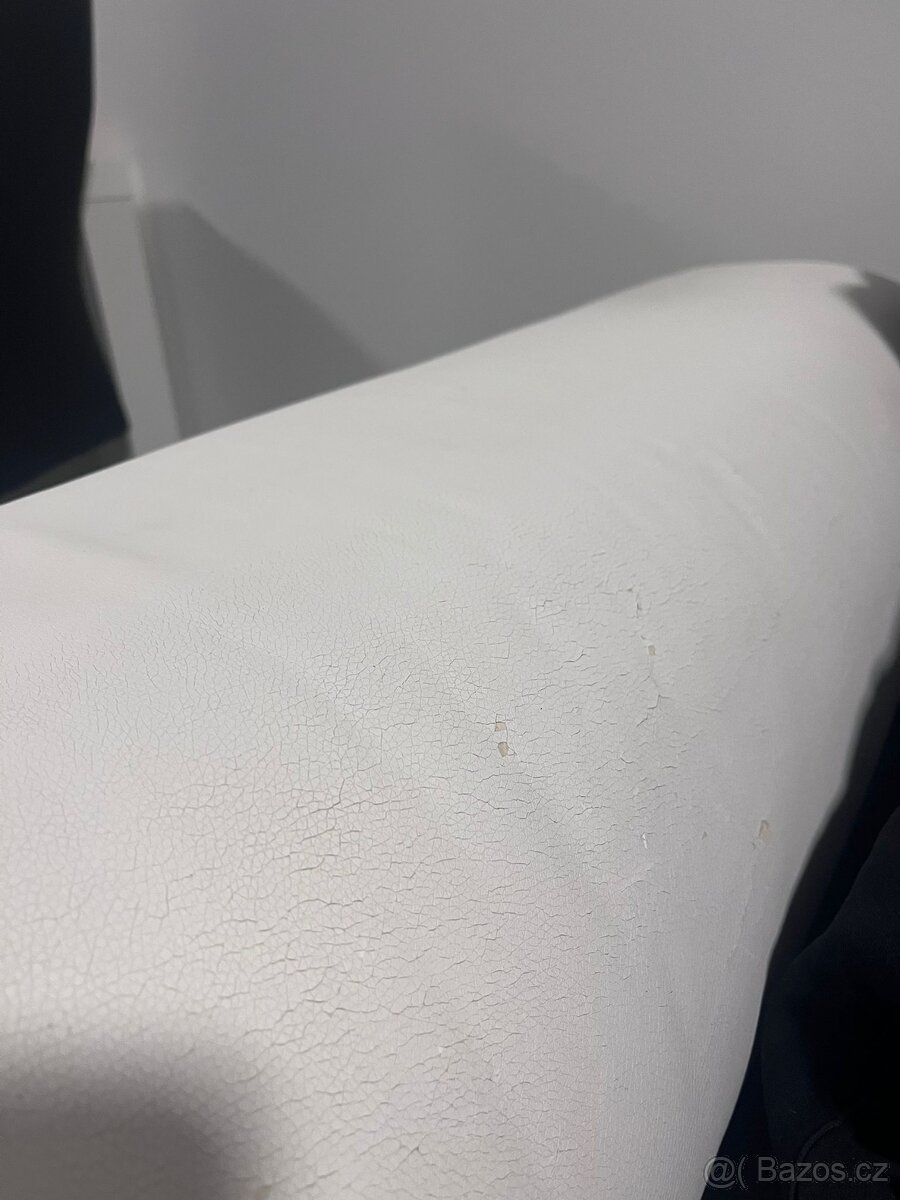 Rohová sedačka – levý roh – šedobílá kombinace, pohodlná, za - 2