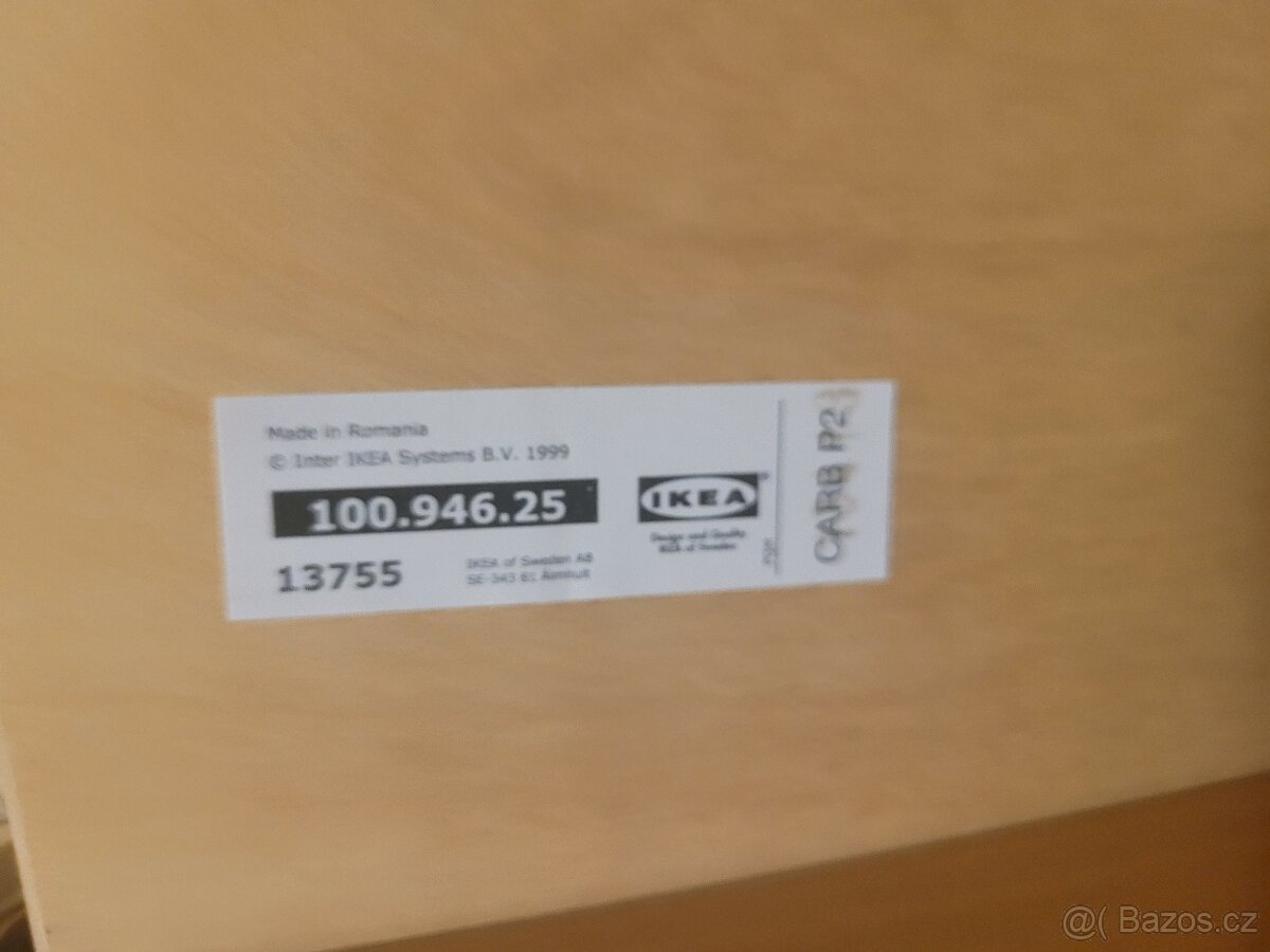 Kožené křeslo s podnožkou IKEA POANG - pravá kůže - 2