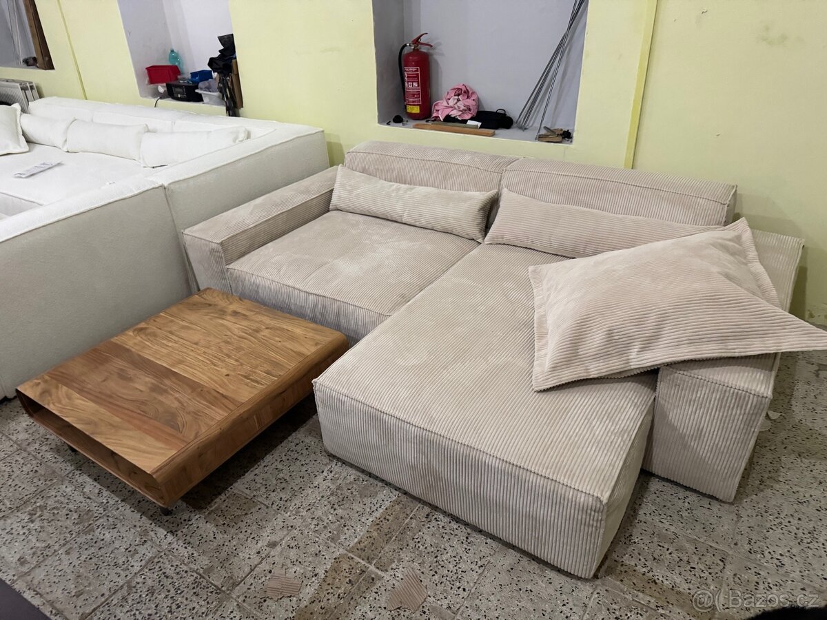 NOVÁ krásná Sedací souprava Sirpio manšetr Béžová - 2