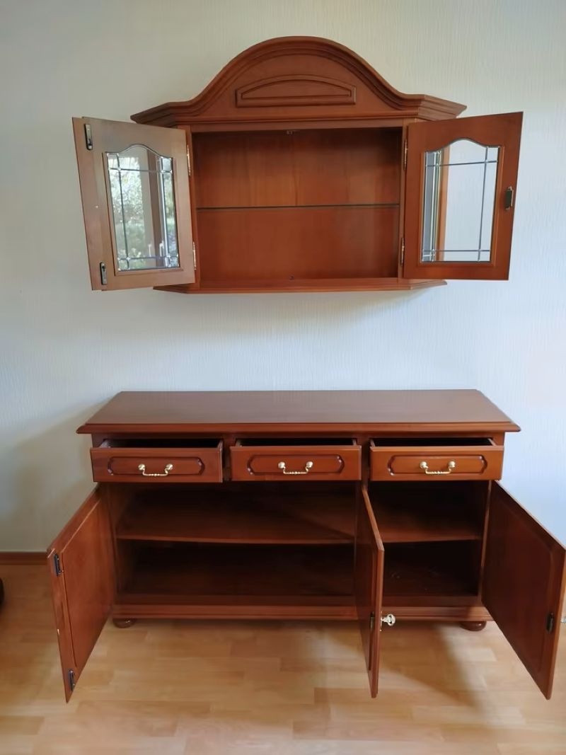 Komoda s vitrínou - pouze komplet - 2