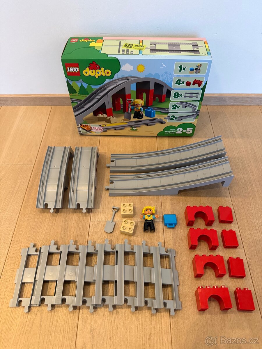 LEGO duplo 10872 Doplňky k vláčku – most a koleje - 2