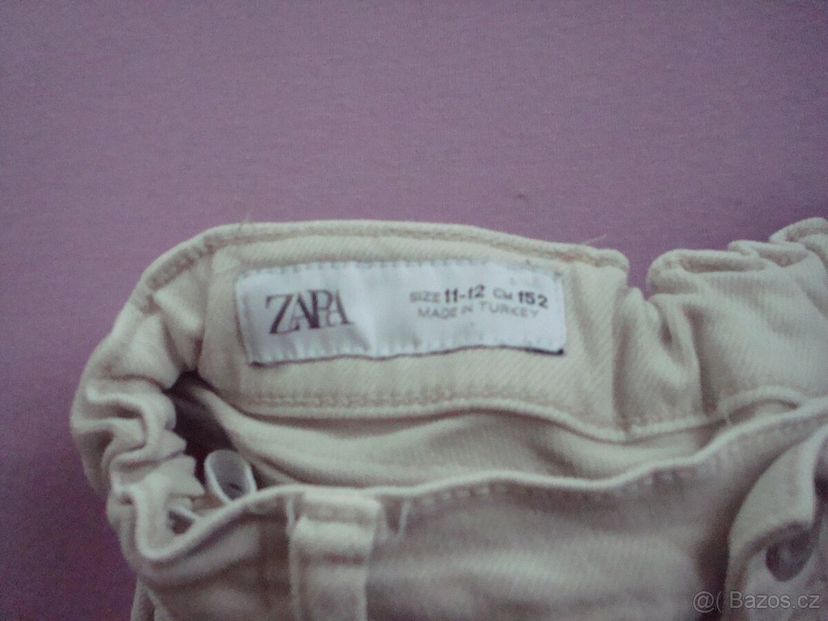 kalhoty , rifle , vel.152, 11-12 roků zn ZARA doprava 50,- - 2