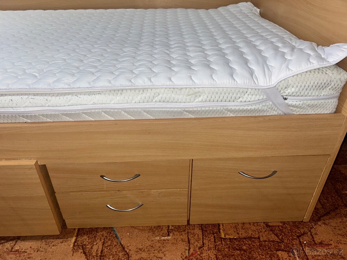 Postel 90x200 včetně roštu a matrace - 2
