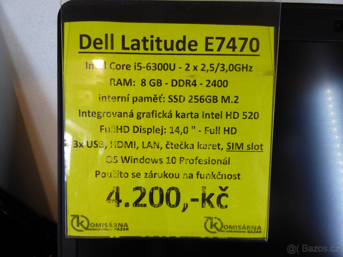 Notebook Dell latitude E7470 - 2