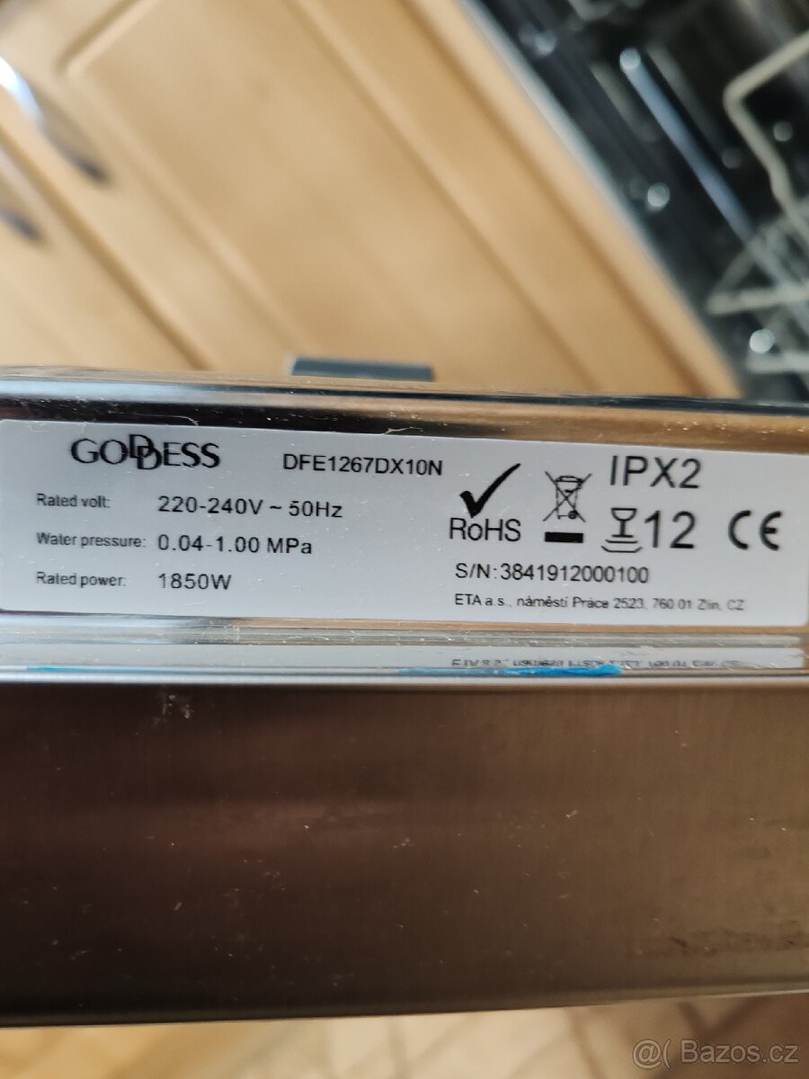 Myčka Goddess DFE1267DX10N - 2