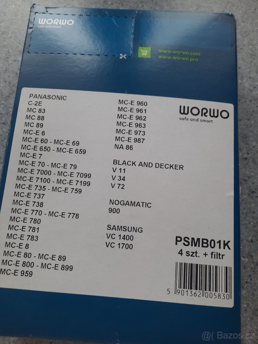 Sáčky do vysavače Worwo Panasonic - 2