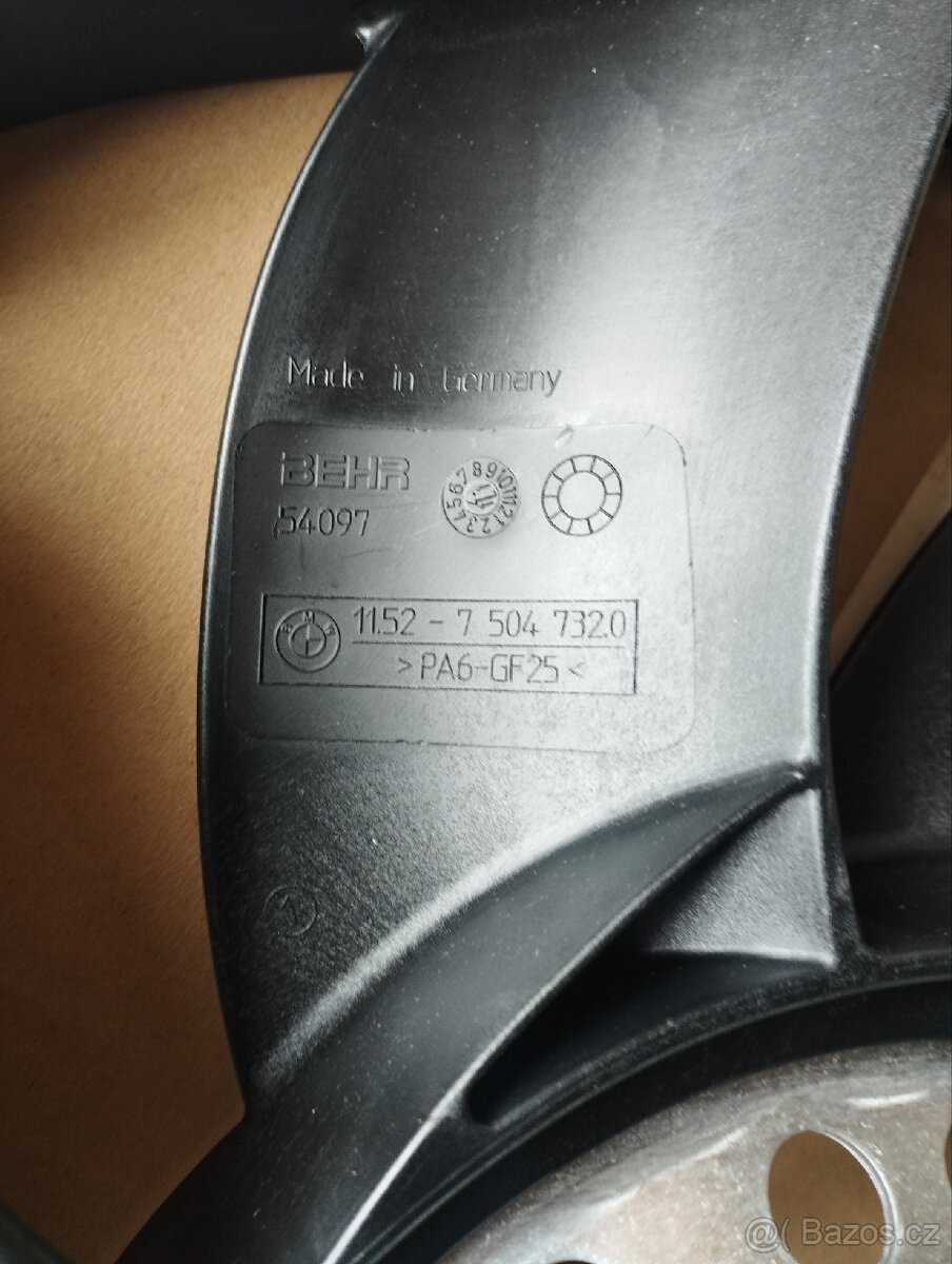 BMW 7 E65 vrtule chlazení originál - 2