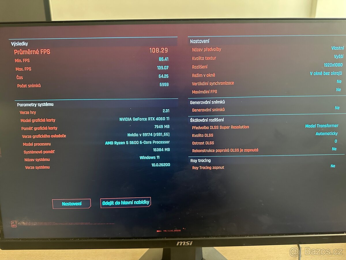 Prodám herní PC s RTX 4060 Ti – výkonná moderní sestava - 2