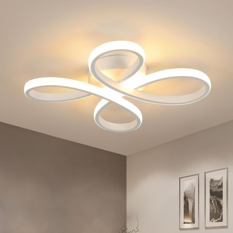 Moderní stropní LED svítidlo - bílé - 2