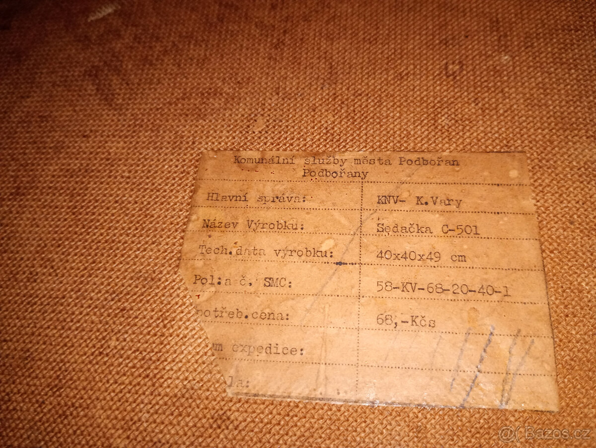 ŠTOKRDLE / stolička 1958 ,kuchyně - 2