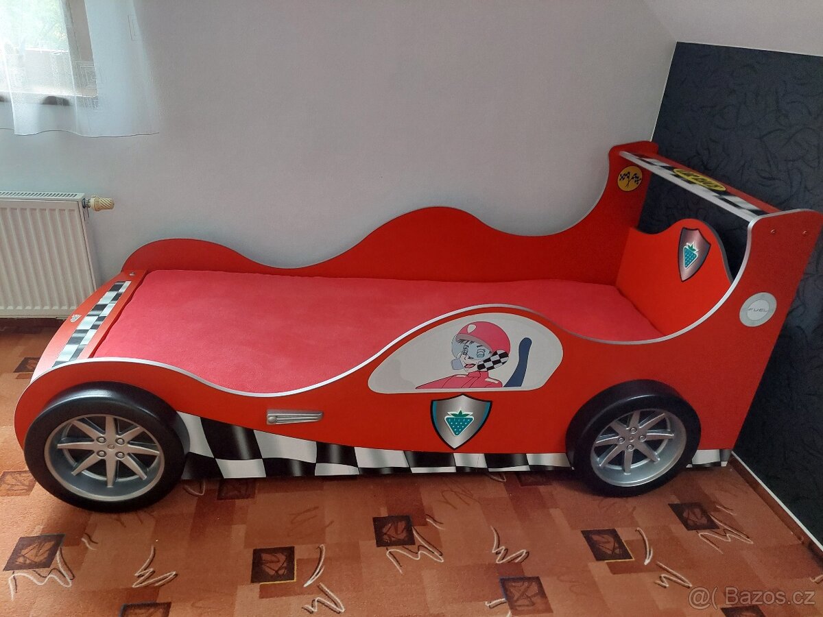 Dětská postel - závodní auto (svítící) - 2