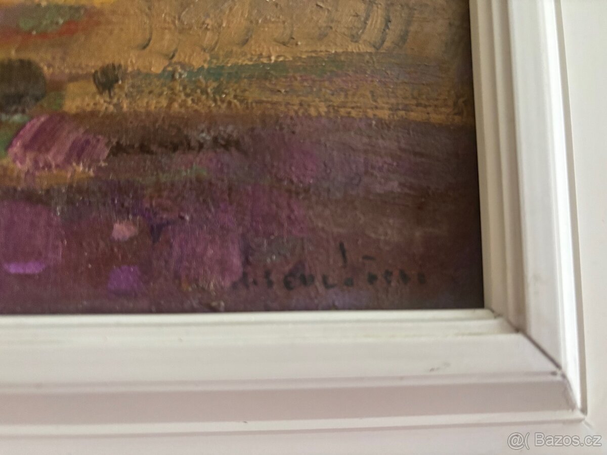 Obraz Jan Sedláček, Podzim, olej 30x50 - 2