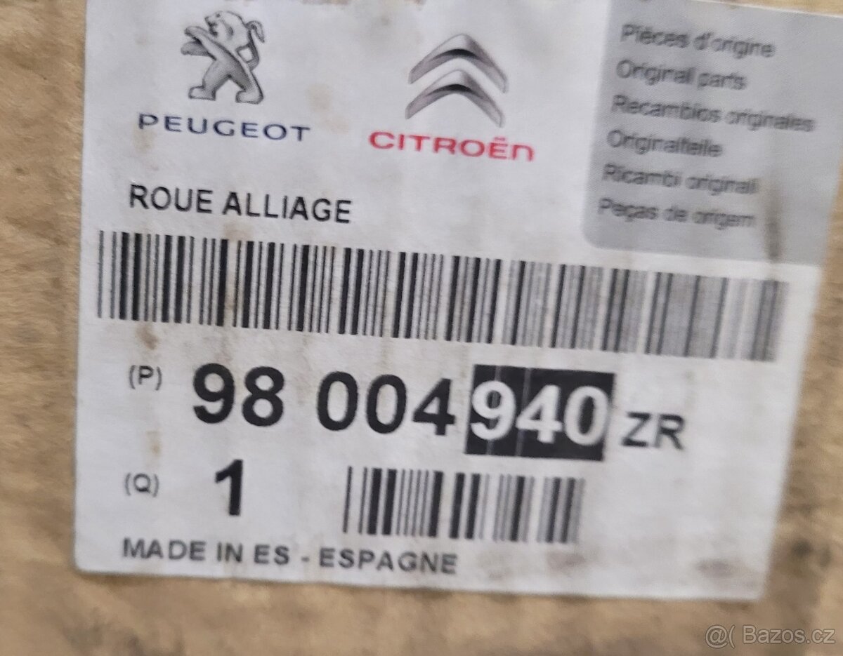 Disk Citroen 98004940ZR - 2
