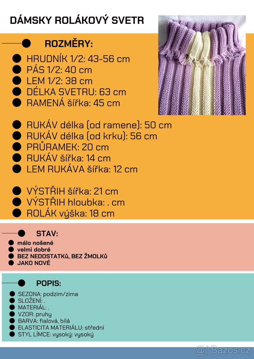 Dámský rolákový svetr - 2
