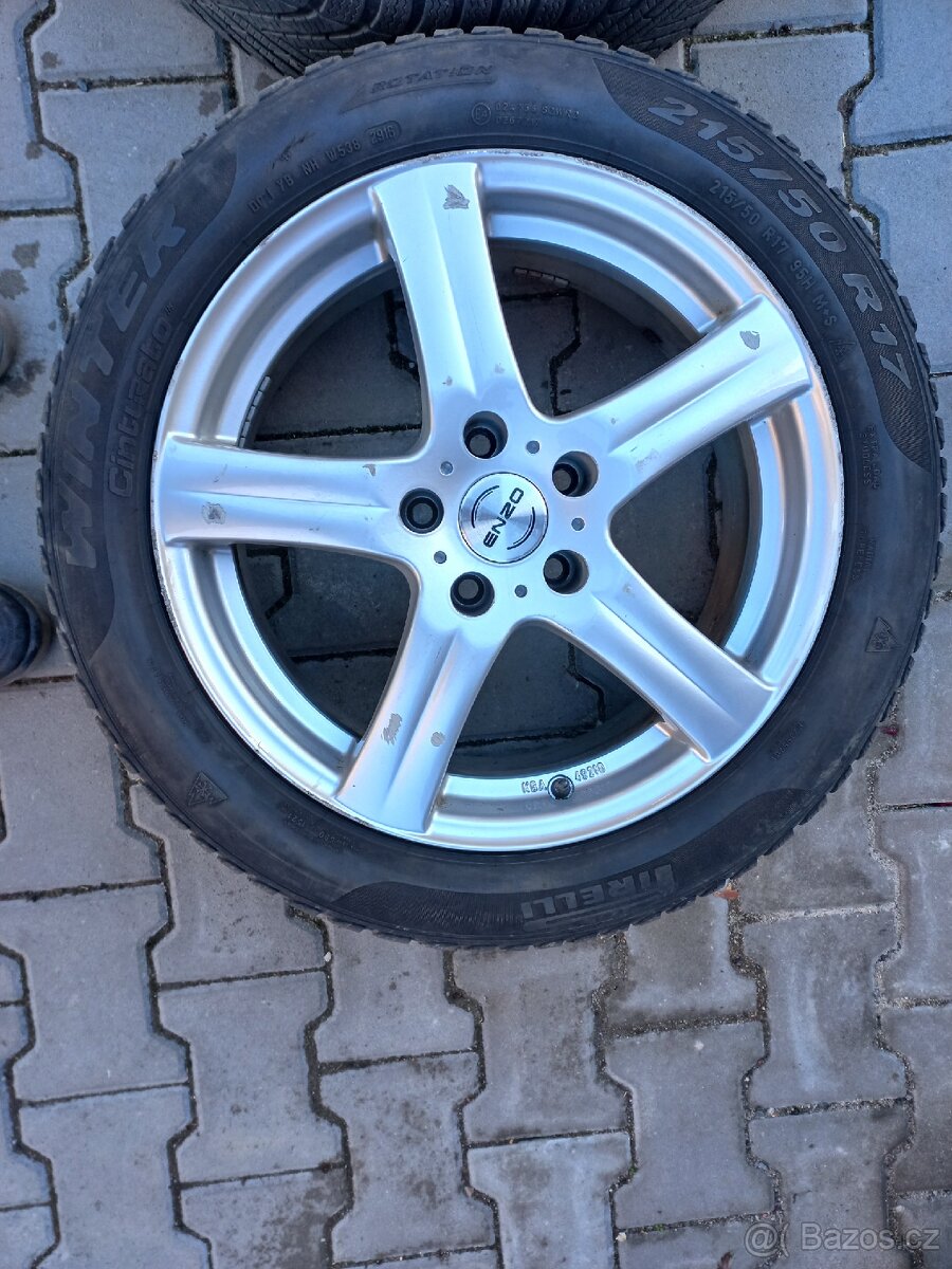 Alu kola a zimní pneu 215/50R17 - 2
