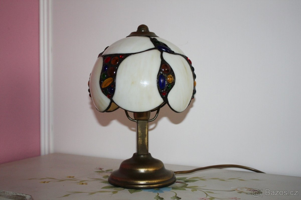 Vitrážová stolní lampička-nová - 2