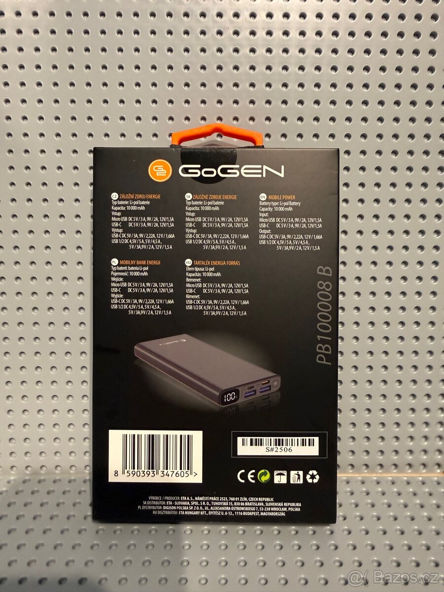 Rychlomabíjecí powerbanka GoGen - 2