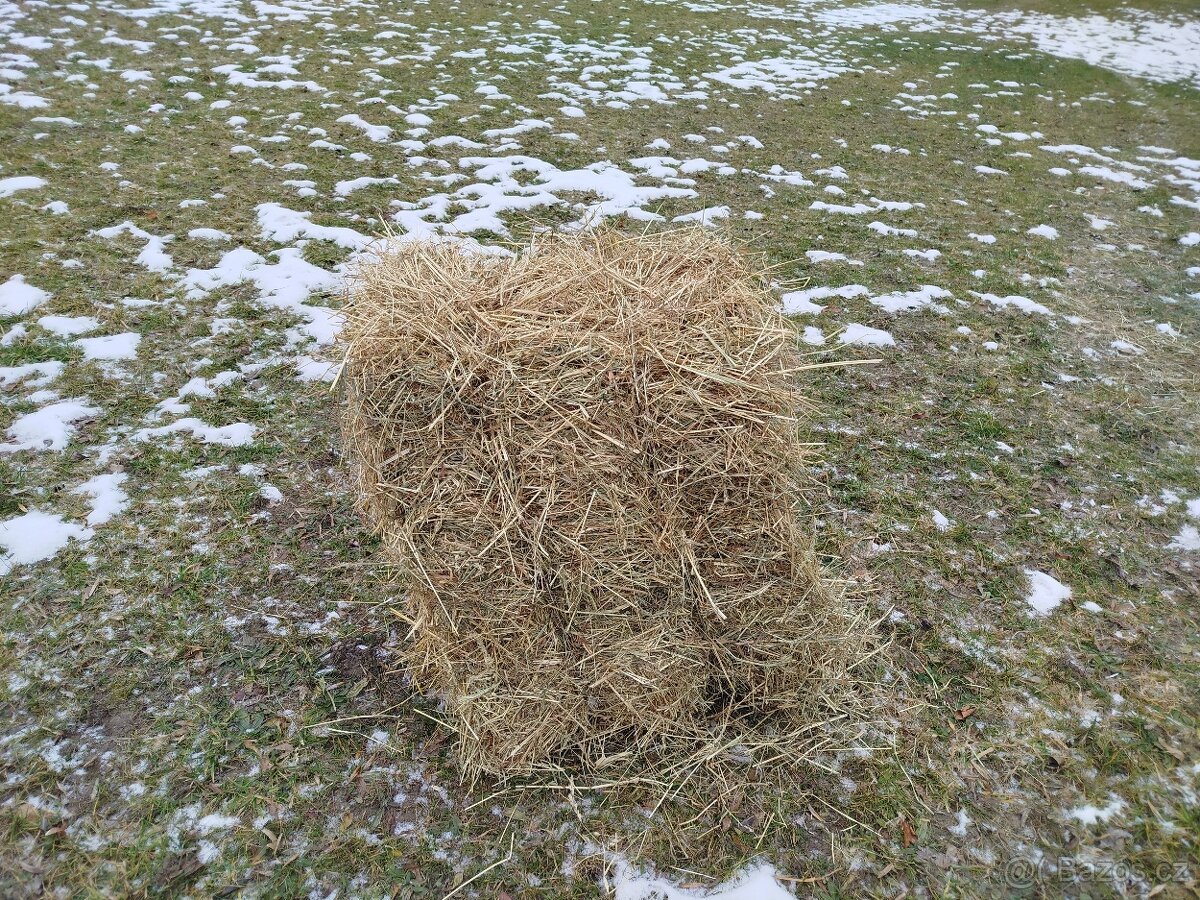 Malé hranaté balíky sena - 2