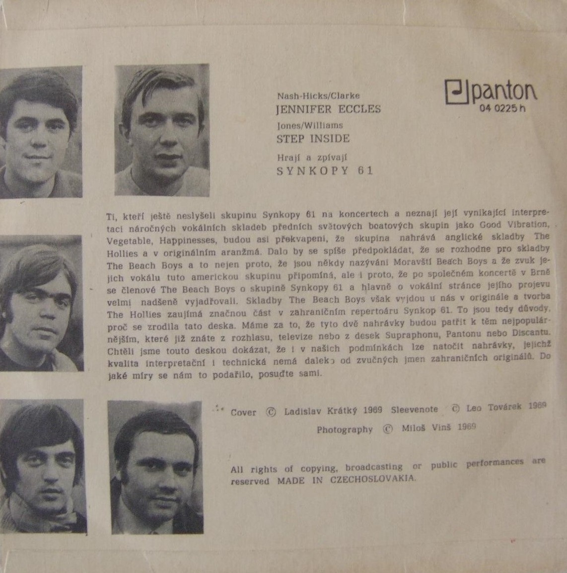 Synkopy 61 – Jennifer Eccles / Step Inside (SP) - 2