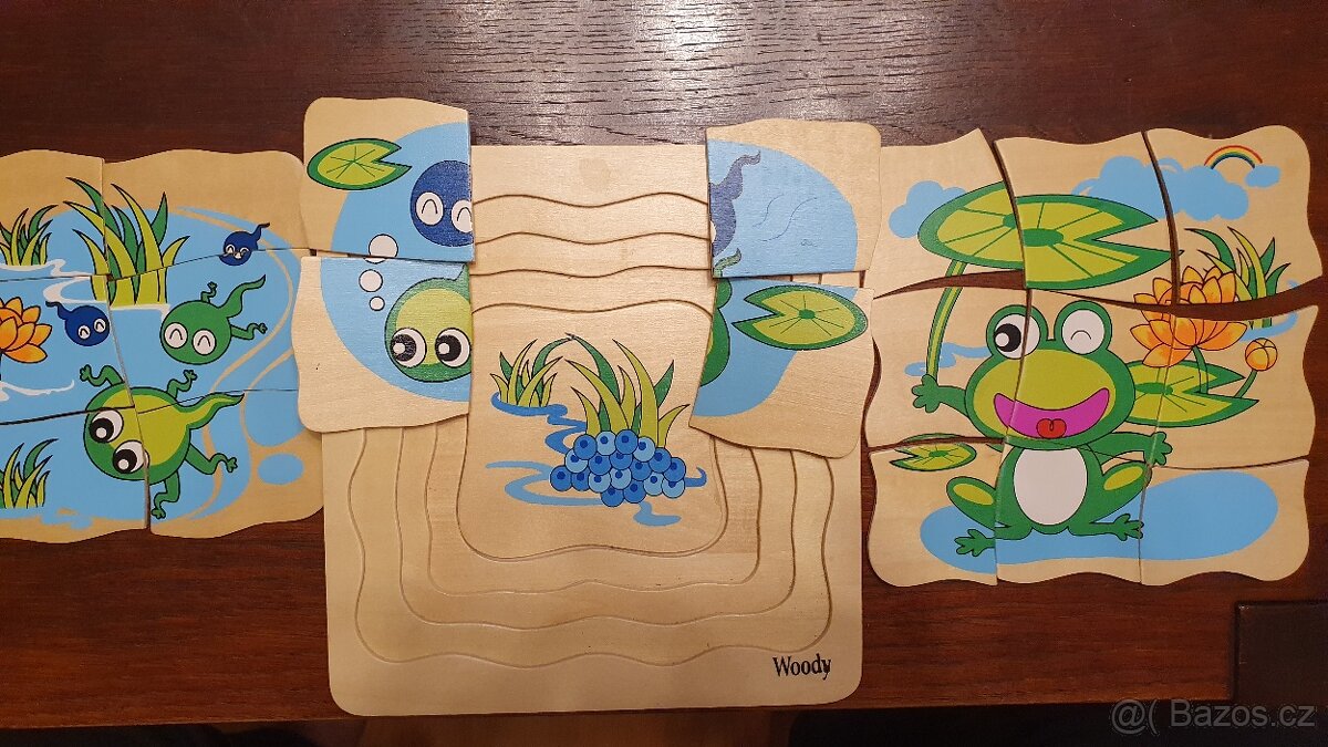 Puzzle naučné - vývoj žáby - 2