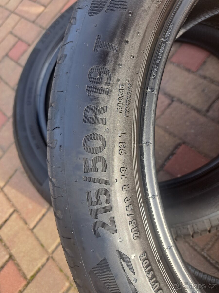 Sada pneu 215/50 R19 - 2x Continental + 2x Goodyear - 2