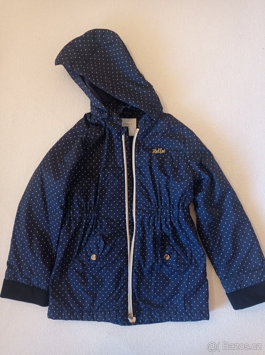 Dívčí zateplená bunda Lindex, vel. 128 - 2