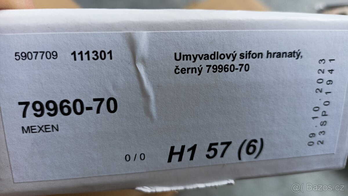 Umyvadlový čtvercový sifon Zn. Mexen N.O.V.Ý - 2