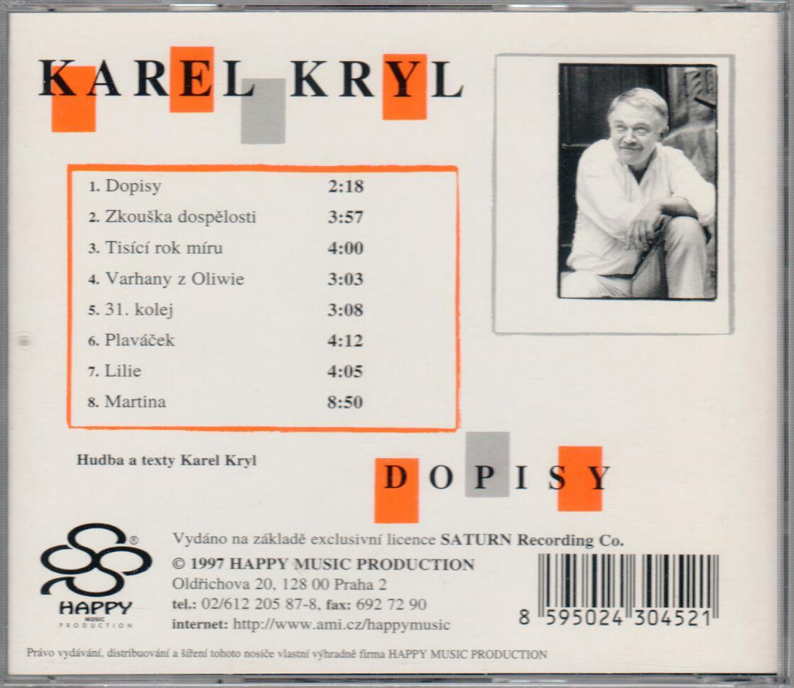 Karel Kryl: Dopisy 1997 CD - 2