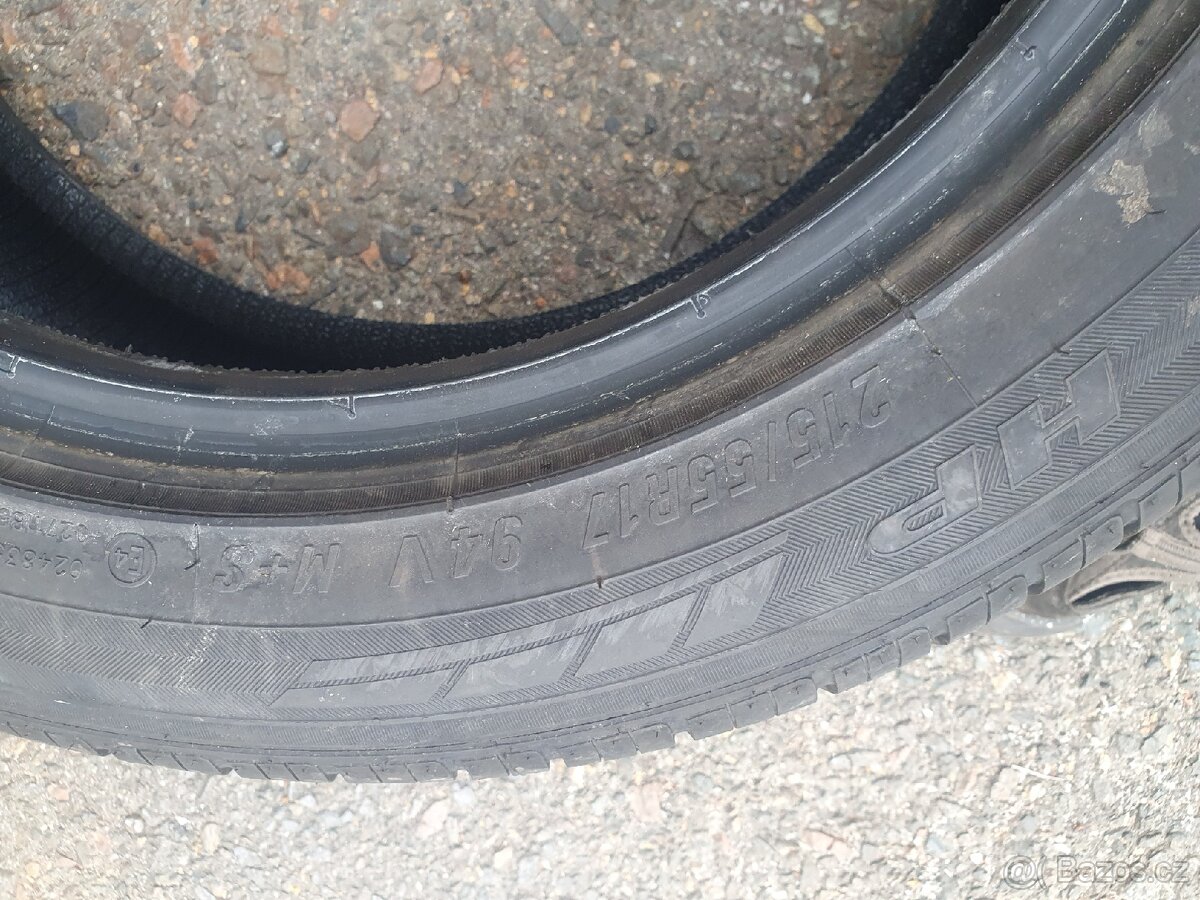 Pneu 215/55 r17 M+S celoroční - 2