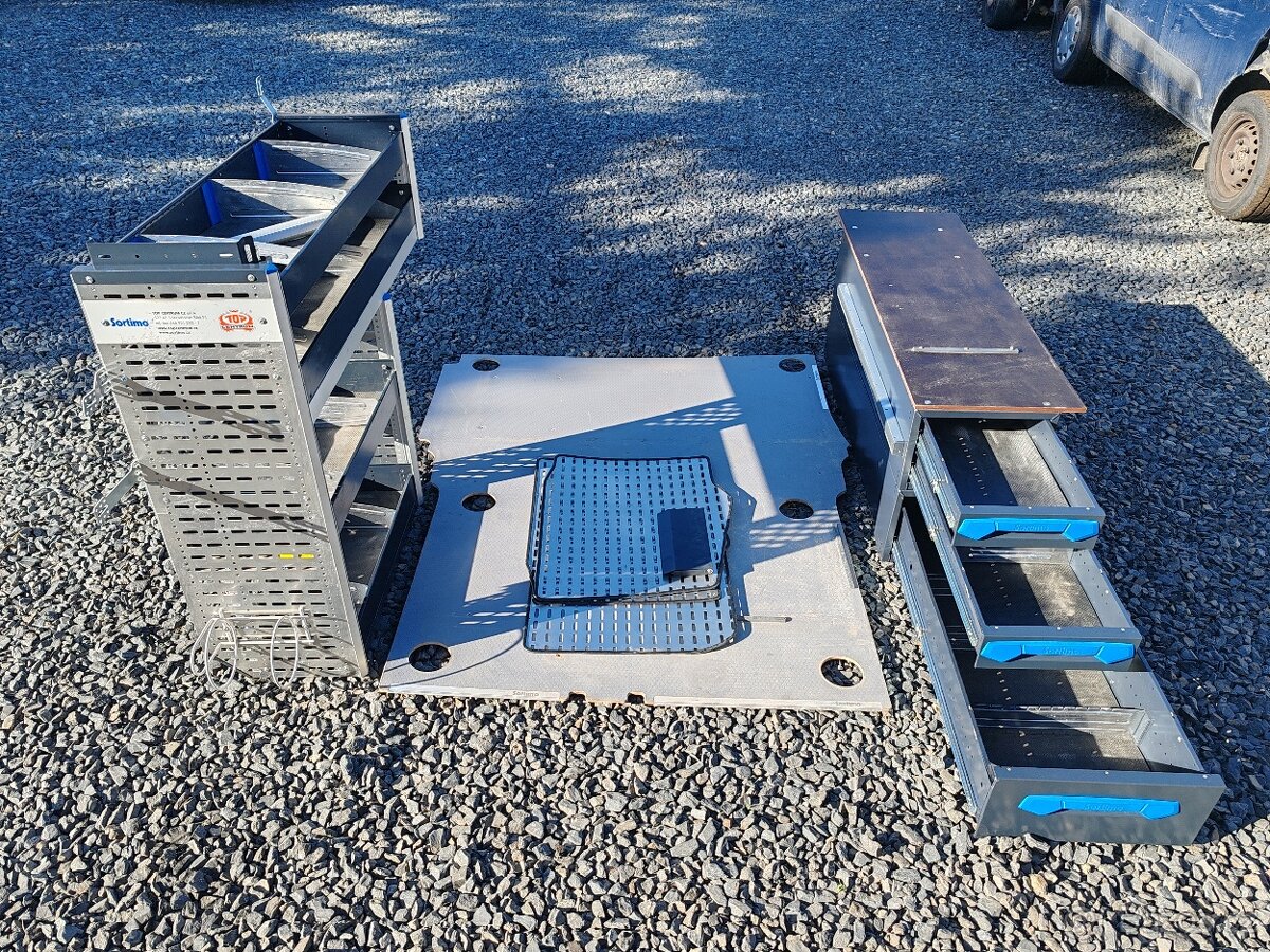 Vestavba Sortimo s regálem a šuplíky Combo,Berlingo,Partner - 2