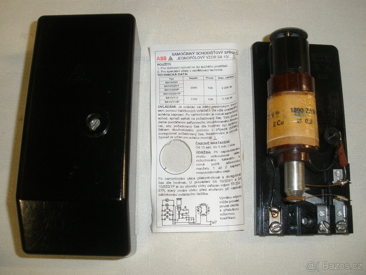 Schodišťový spínač /automat ABB SA 10 / - 2