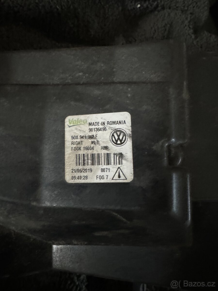 VW golf 7 predni mlhovka - 2