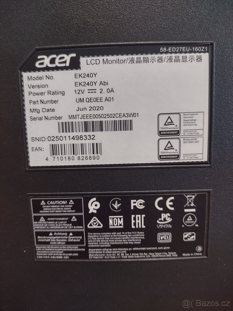 Monitor 24" Acer + TV Mount - 2