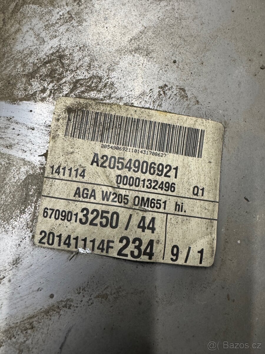 Zadní díl výfuku s tlumičem Mercedes-Benz W205 - 2