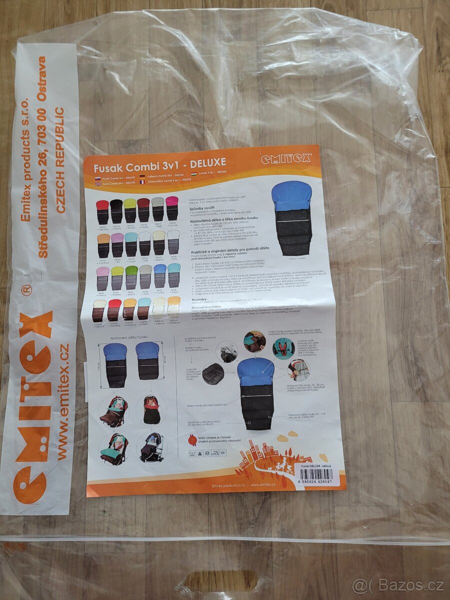 Prodam zimni fusak Emitex Combi 3v1 Deluxe - 2