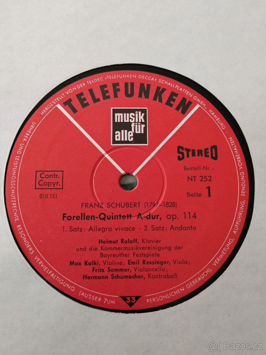 LP - desky vinyl vážná hudba-Schubert , Mozart a další - 2