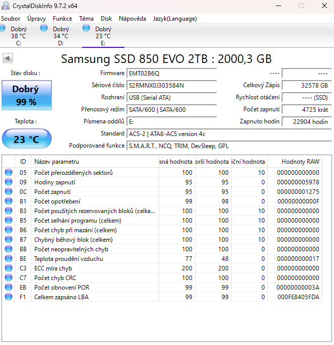 SSD Samsung EVO 850 2TB - 2